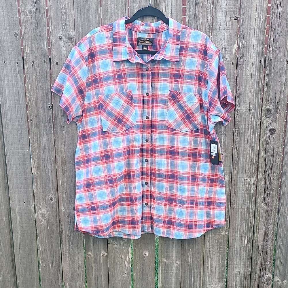 NOBLE OUTFITTERS Women's Plaid Shirt NWT Size XXL